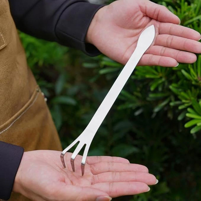 Gardening Tools Gifts - Stainless Steel Root Rake Hand-held Bonsai