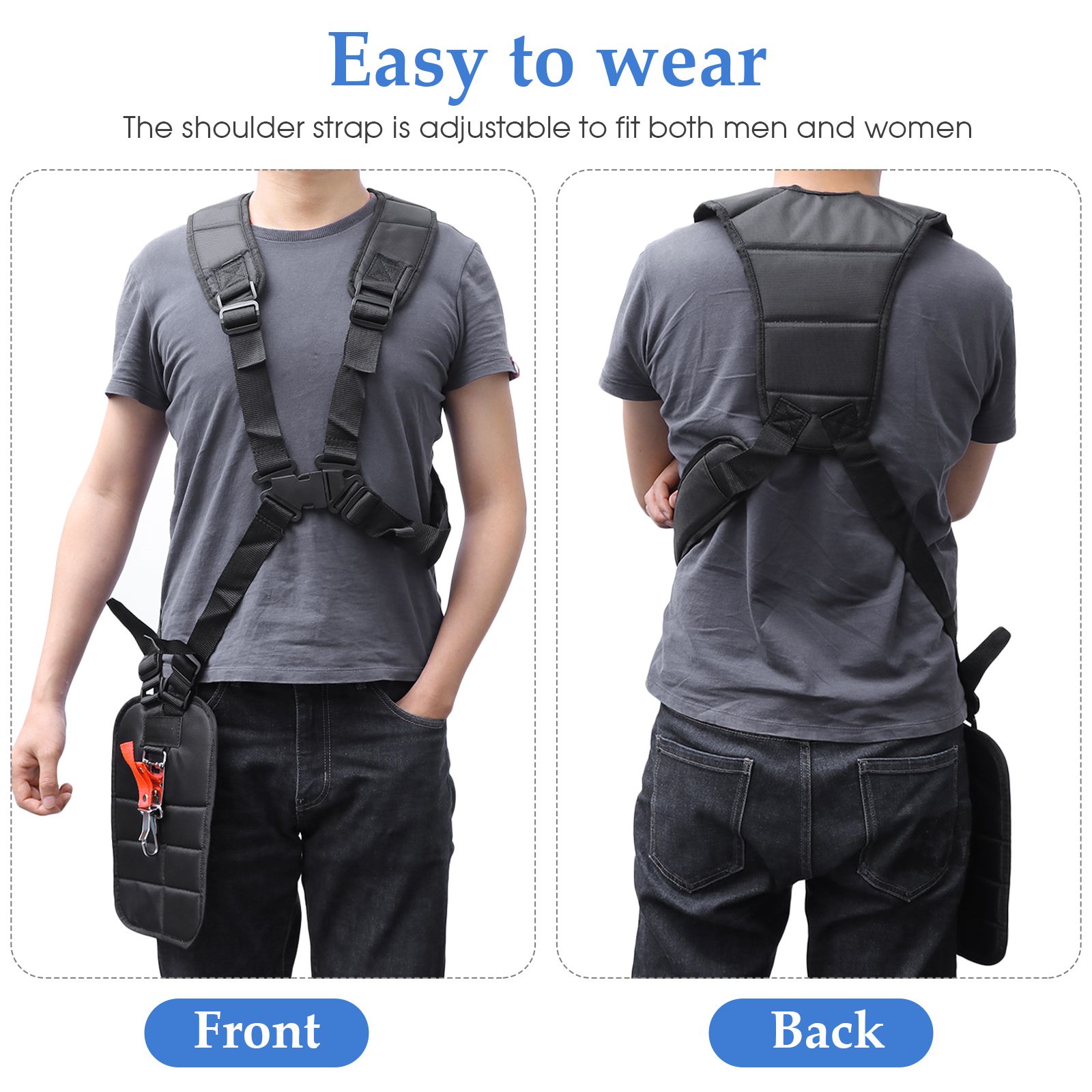 Essential Gardening Tools - Grass Trimmer Shoulder Strap Durable Adjustable