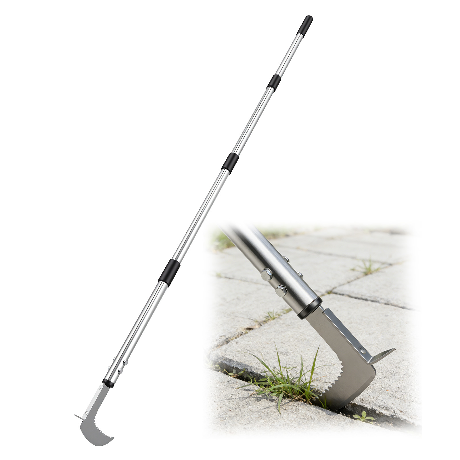 Gardening Tools Used For Weeding - Stainless steel gap weeding tool, L-shaped