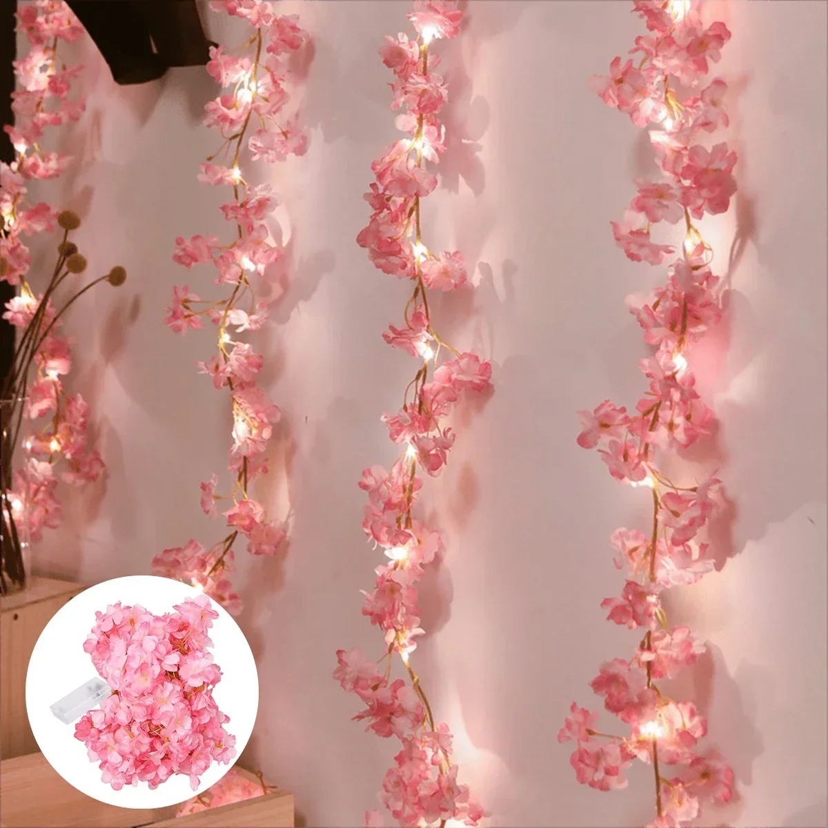 180CM Pink Artificial Flowers  - Gardening Tools Pink recension och pris