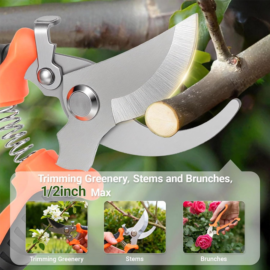 2Pcs, Professional Heavy-Duty  - Gardening Tools Pink recension och pris