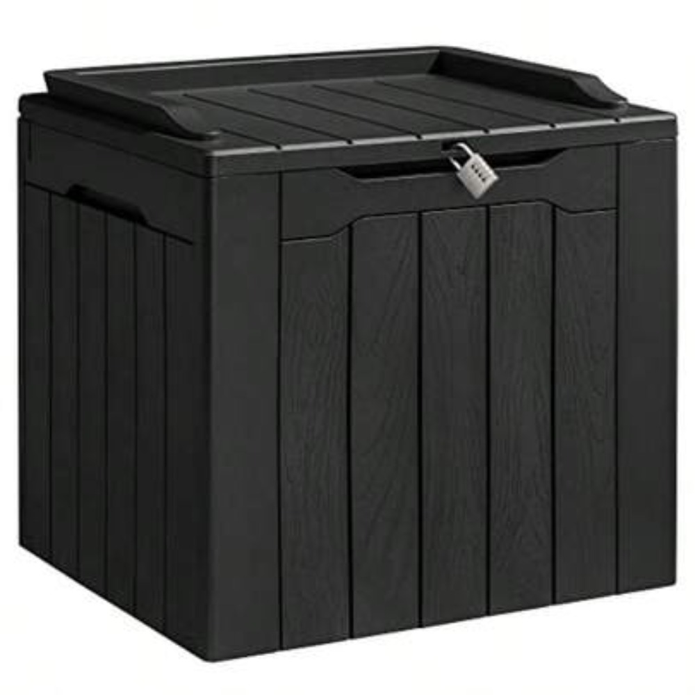 31 Gallon Resin Deck Box Water - Gardening Tools Heavy Duty recension och pris