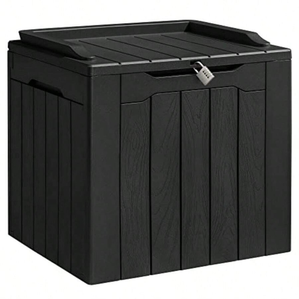 31 Gallon Resin Deck Box Water - Gardening Tools Heavy Duty recension och pris