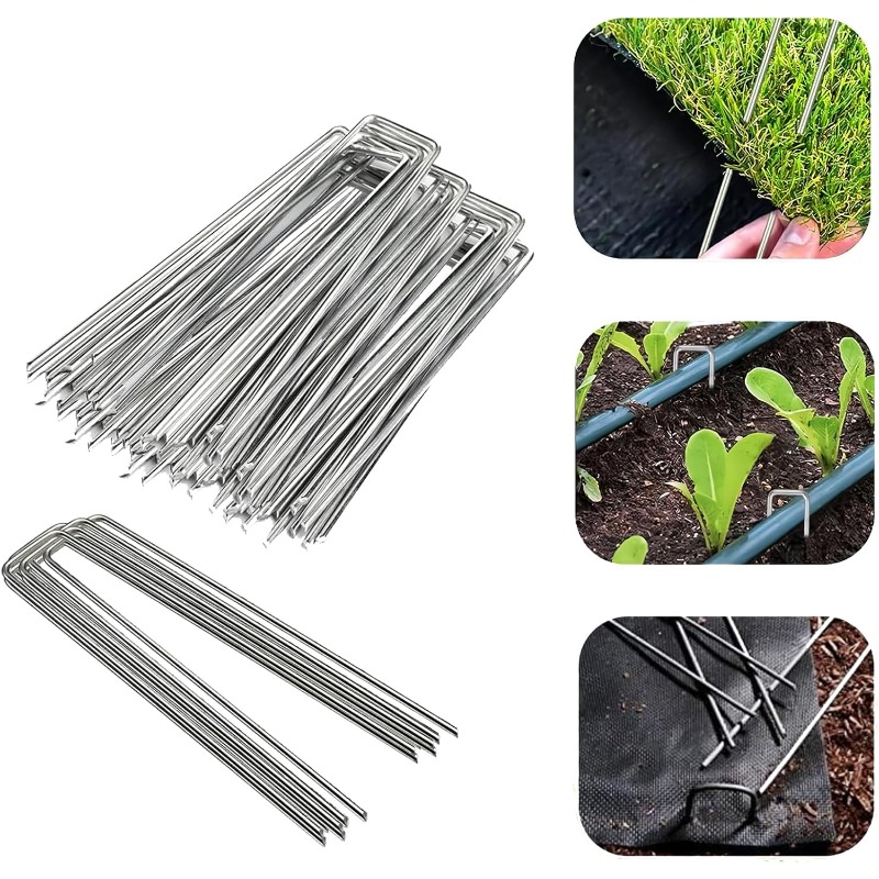 10 Pcs U-shaped Garden Nails A - Gardening Tools Used For Weeding recension och pris