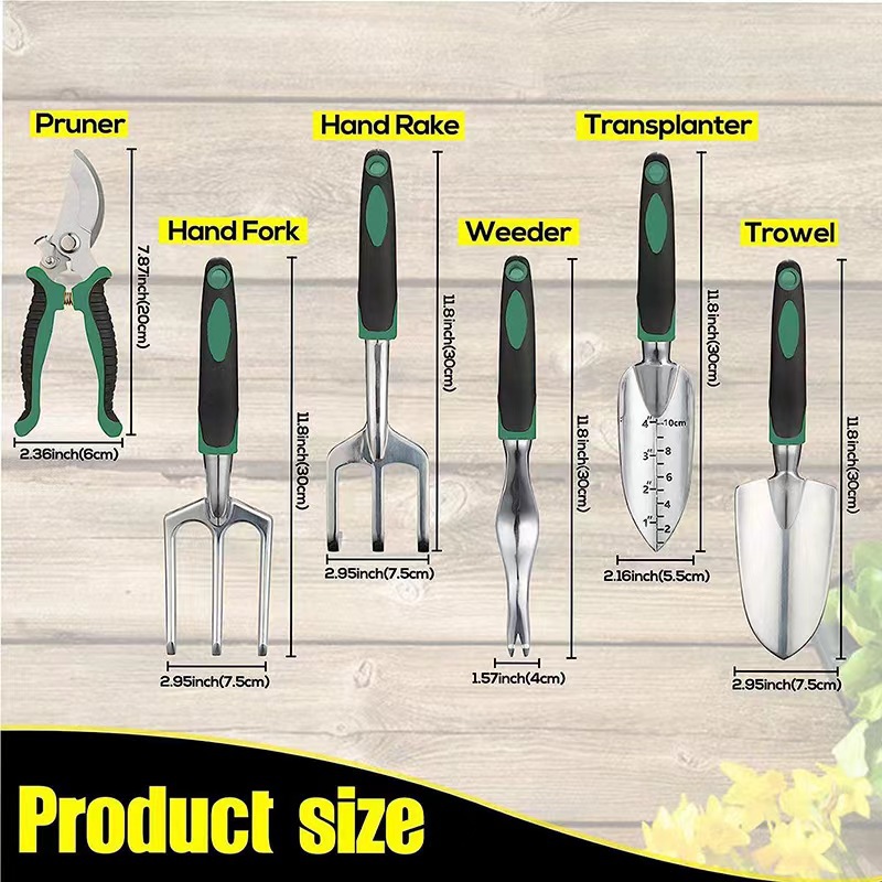 11 Pcs Garden Tool Set Aluminu - Gardening Tools Gifts recension och pris