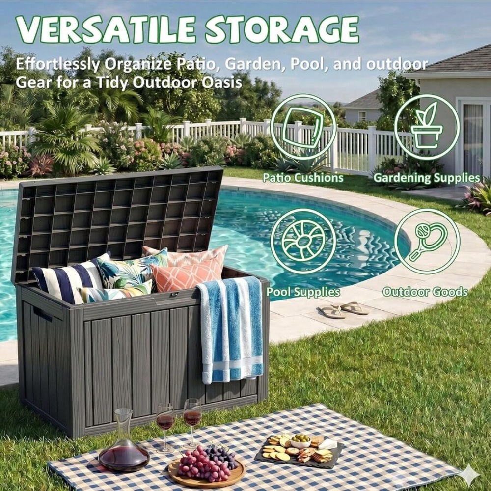 55 Gallon Waterproof Lockable  - Gardening Tools Heavy Duty recension och pris