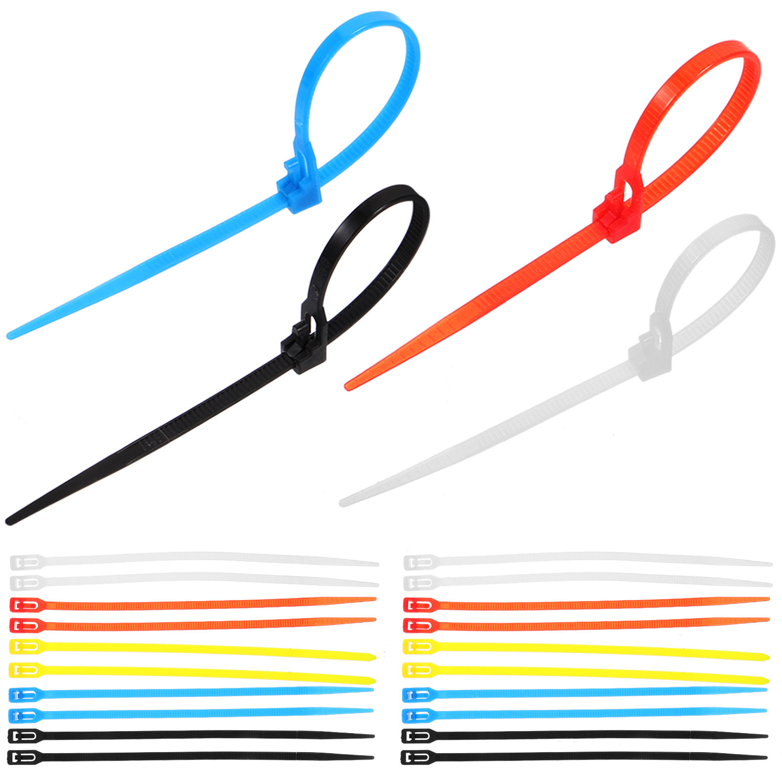 500Pcs Nylon Cable Ties Self-L - Garden Wire Twist Tie recension och pris