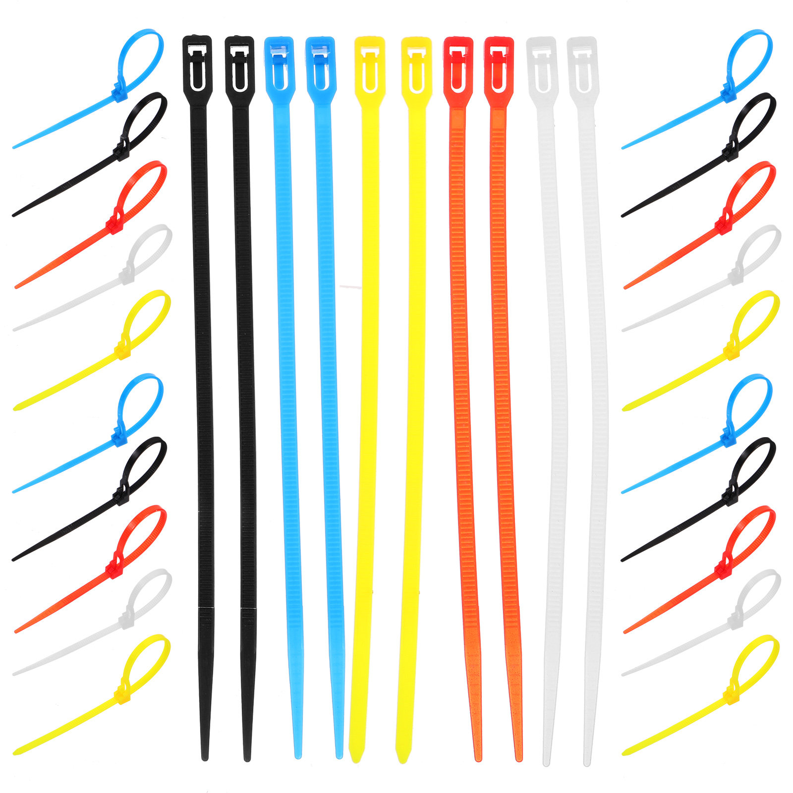 500Pcs Nylon Cable Ties Self-L - Garden Wire Twist Tie recension och pris