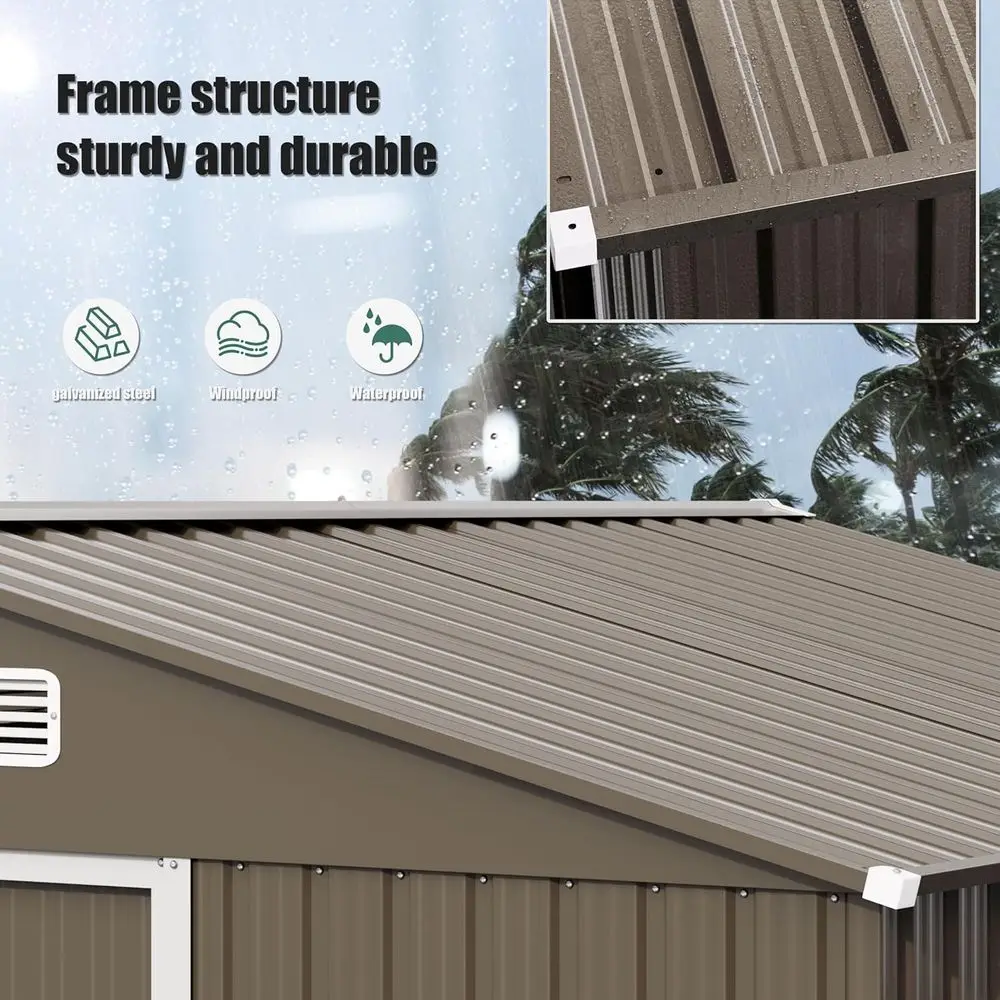 10T x 8T Outdoor Metal Storage - Gardening Tool recension och pris