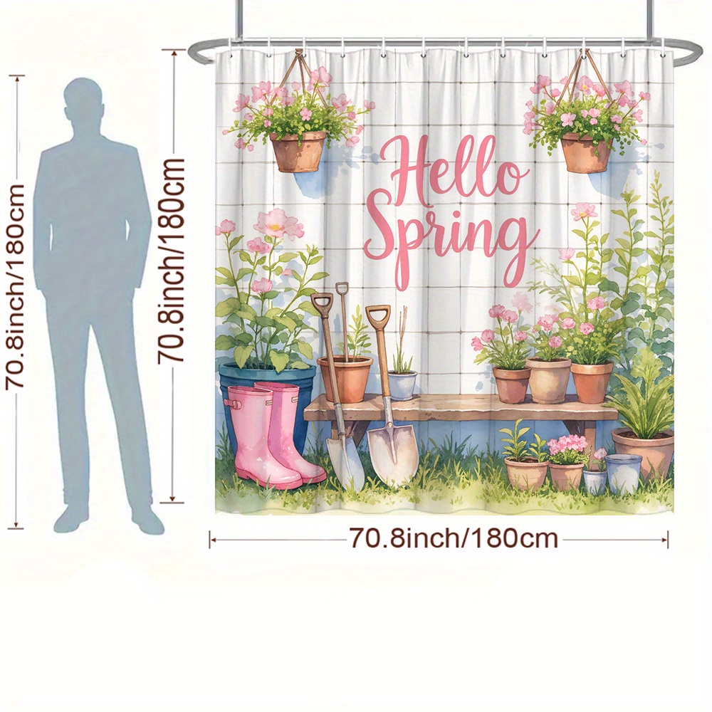 Watercolor Hello Spring Garden - Gardening Tools Pink recension och pris