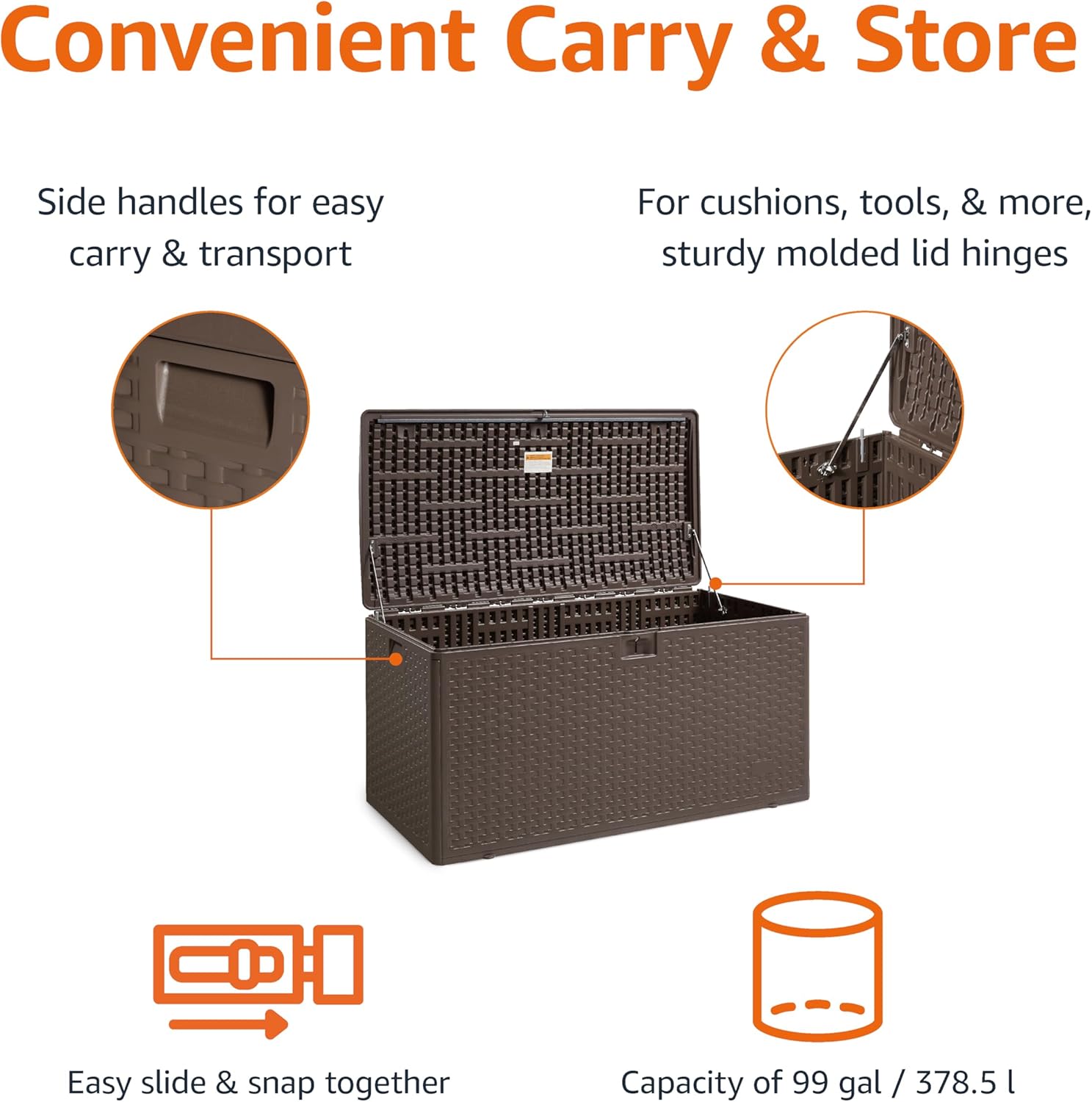 Outdoor Storage Deck Box 99 Ga - Gardening Tools Images recension och pris