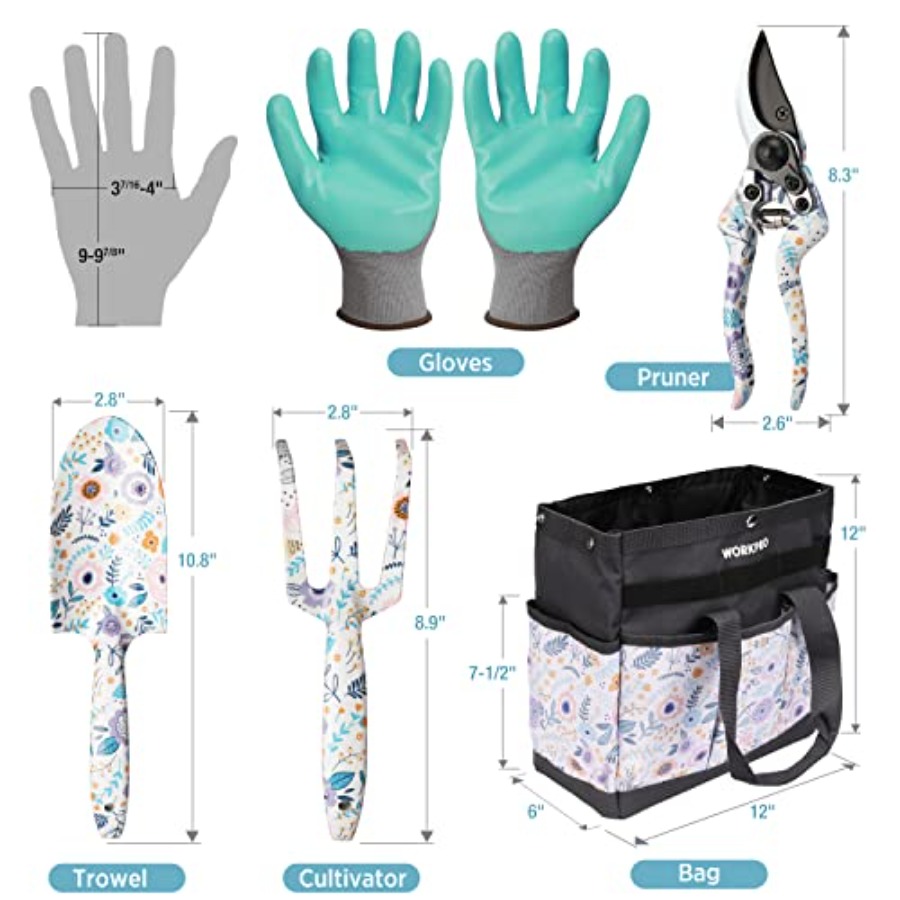 5PCS Garden Tool Set, Aluminum - Gardening Tools Gifts recension och pris