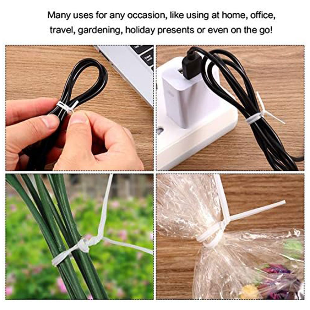 100Pcs Black White Gardening C - Garden Wire Twist Tie recension och pris